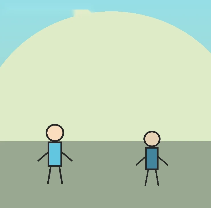 Ilustración de «La cometa que aprendió a compartir» en estilo dibujo animado